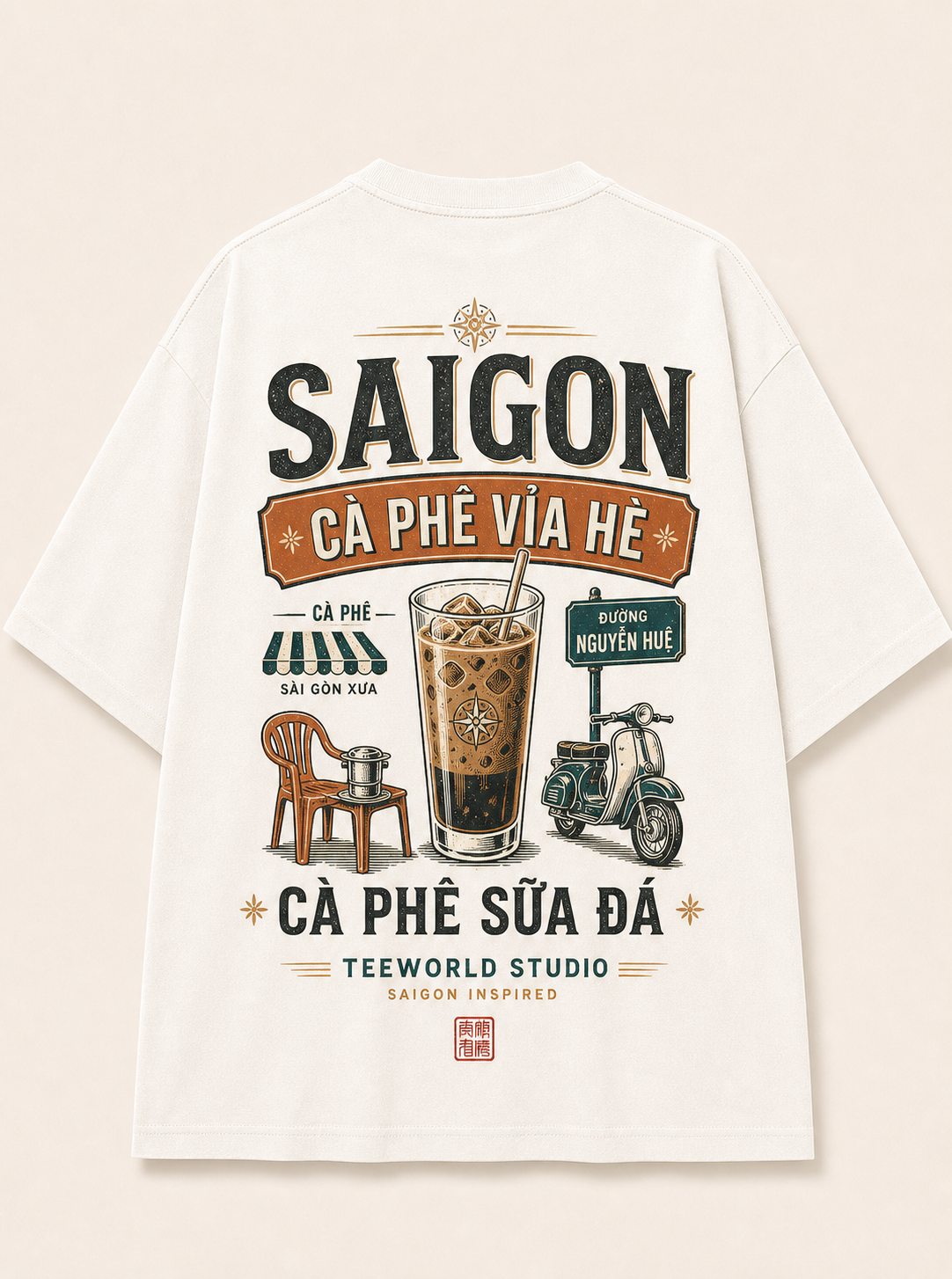 Cà Phê Vỉa Hè Sài Gòn Tee thumbnail