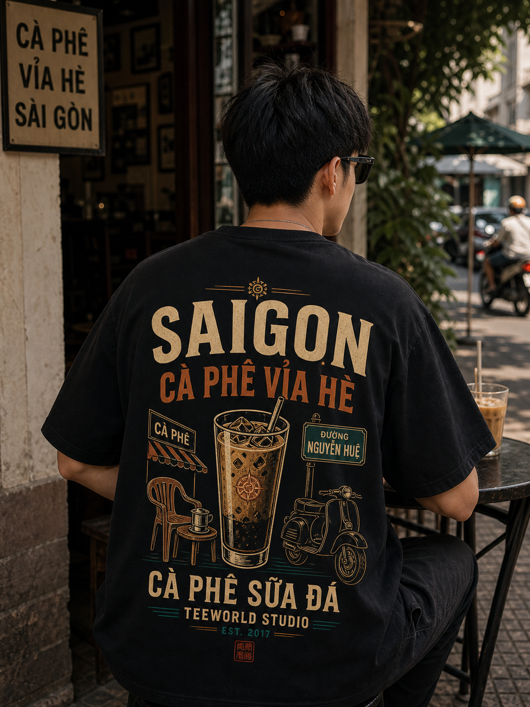 Cà Phê Vỉa Hè Sài Gòn Tee