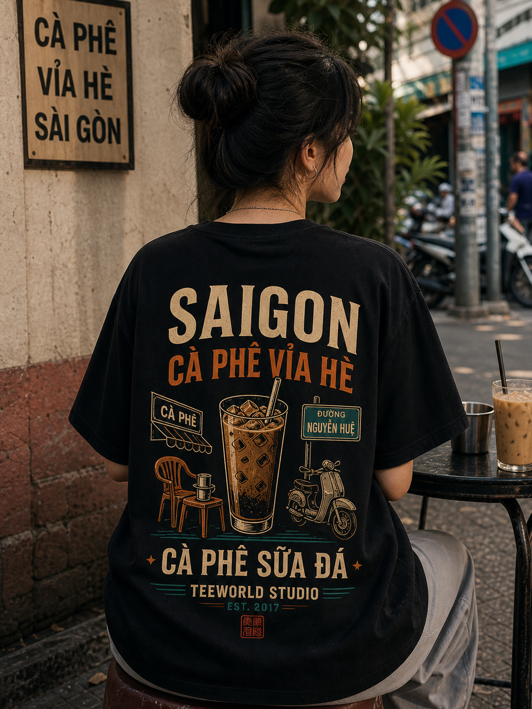 Cà Phê Vỉa Hè Sài Gòn Tee thumbnail