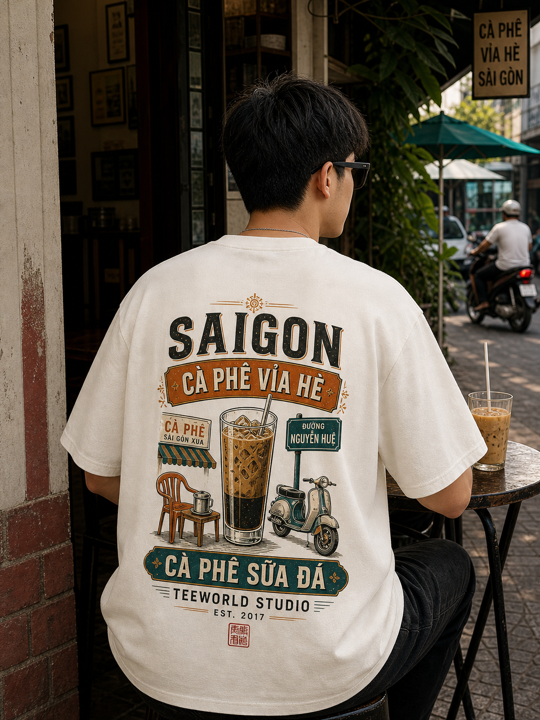 Cà Phê Vỉa Hè Sài Gòn Tee thumbnail