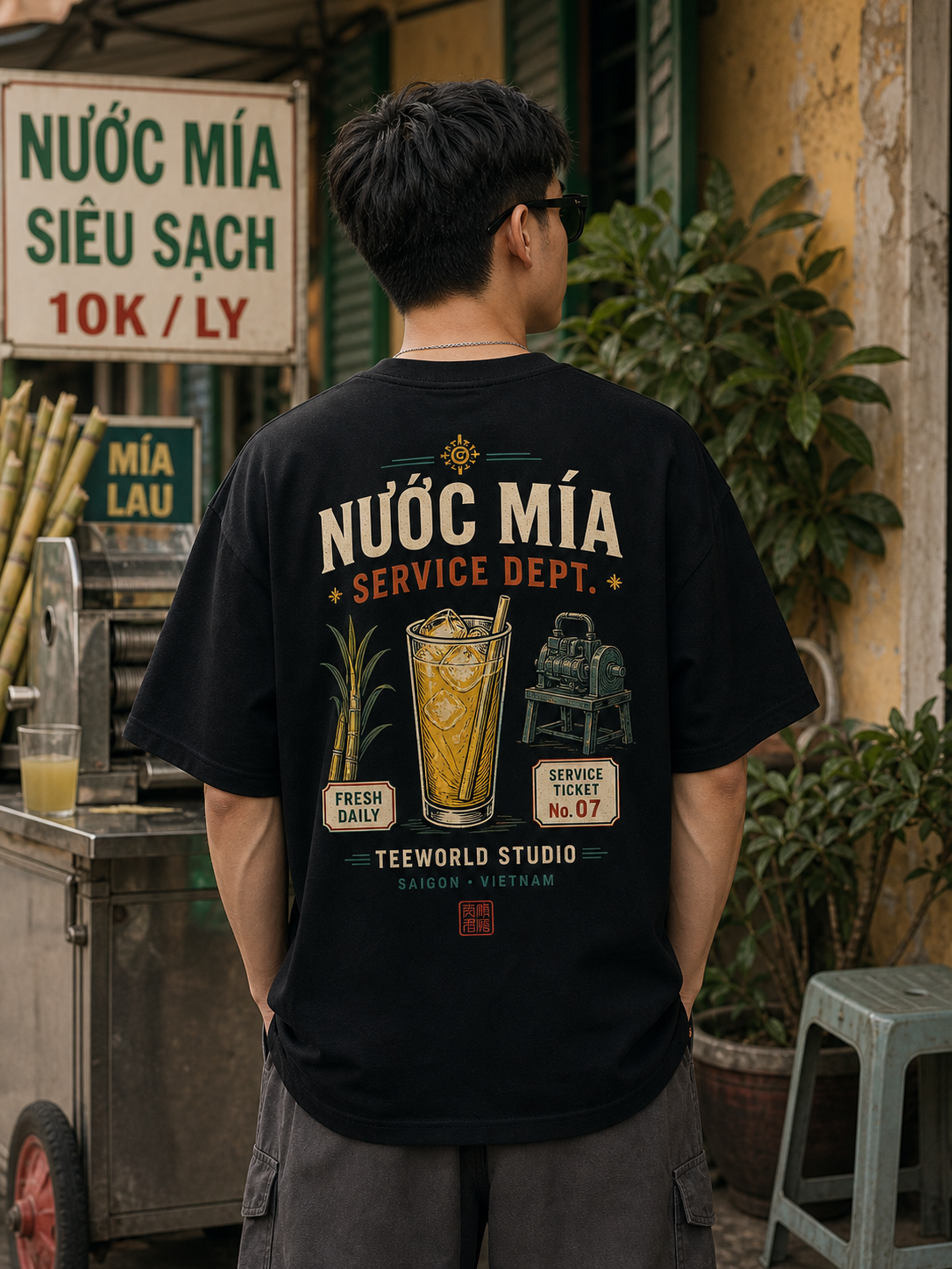 Nước Mía Service Dept. Tee