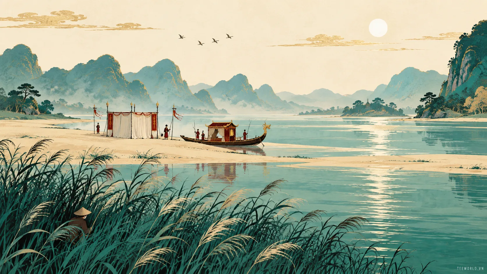 Minh họa chử đồng tử – tiên dung - Teeworld Studio
