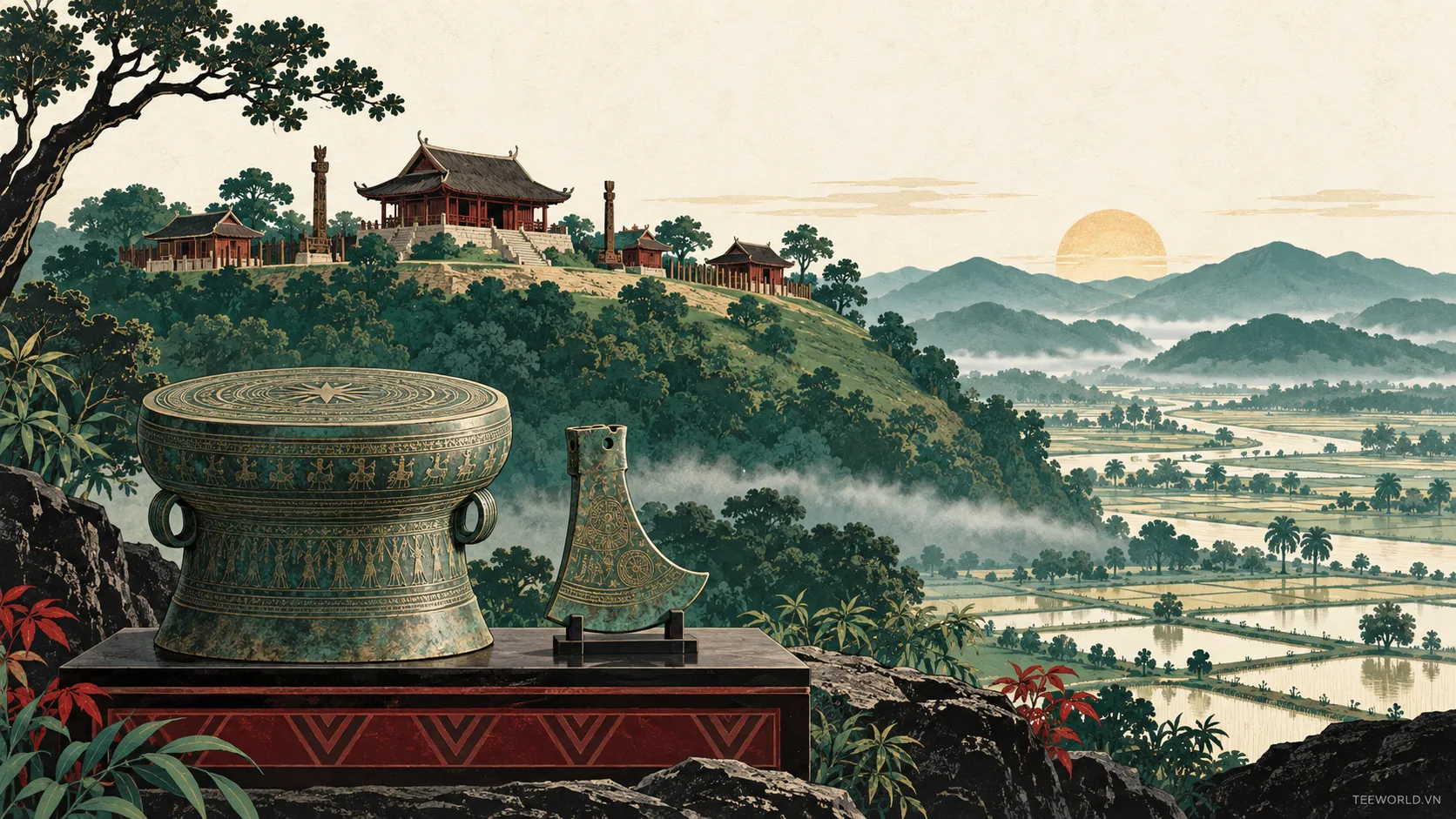 Minh họa hùng vương - Teeworld Studio