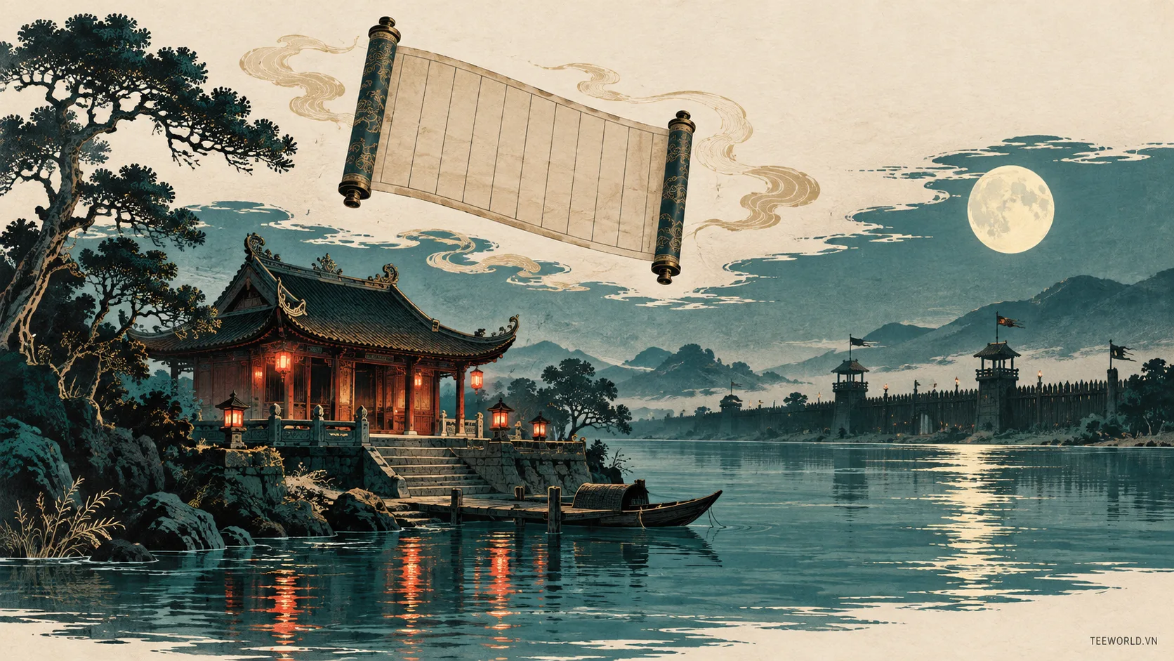 Minh họa nam quốc sơn hà - Teeworld Studio